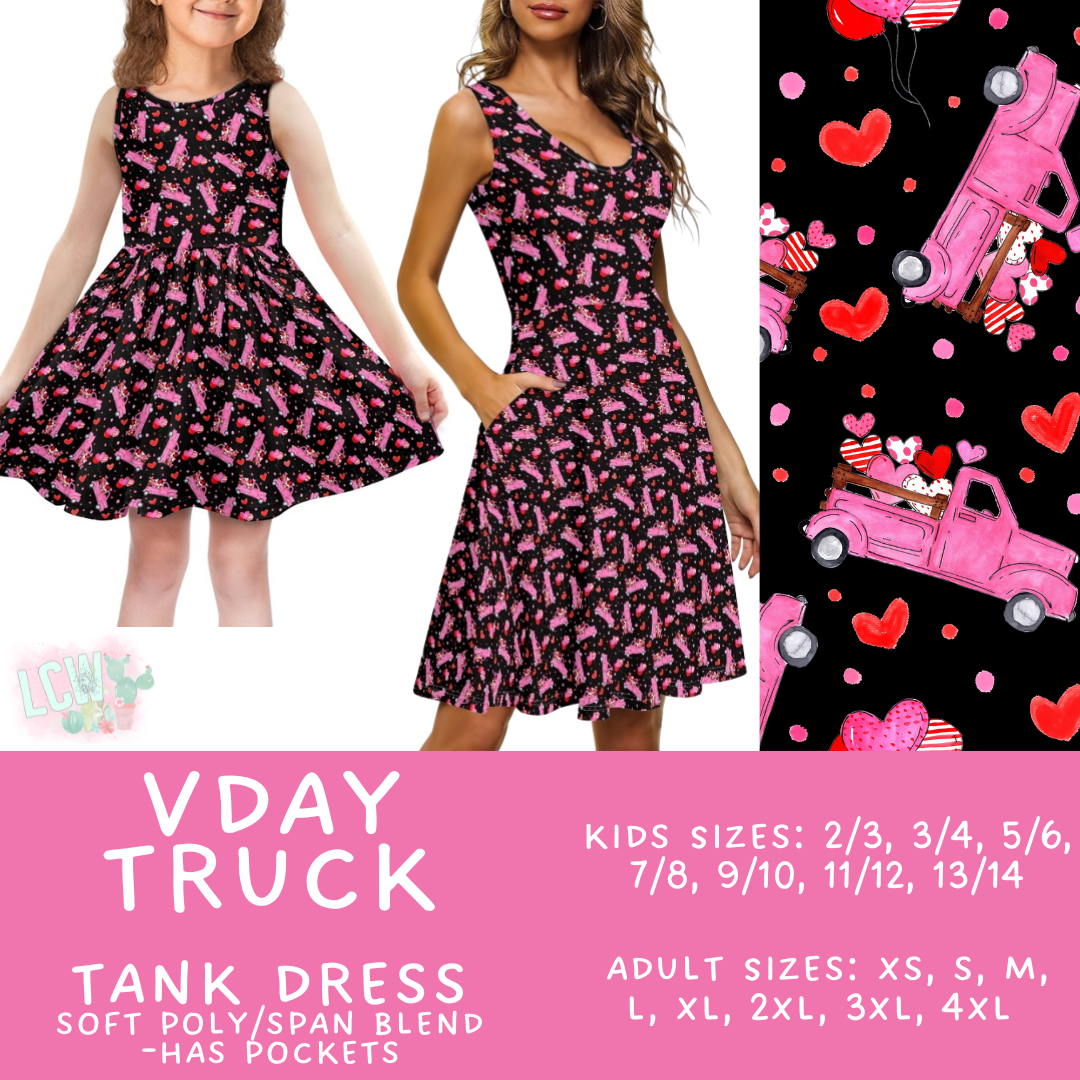 Batch #452 - Mom & Me Love - Closes 11/21 - ETA early Jan - Vday Truck Women's & Girl's Tank Dress