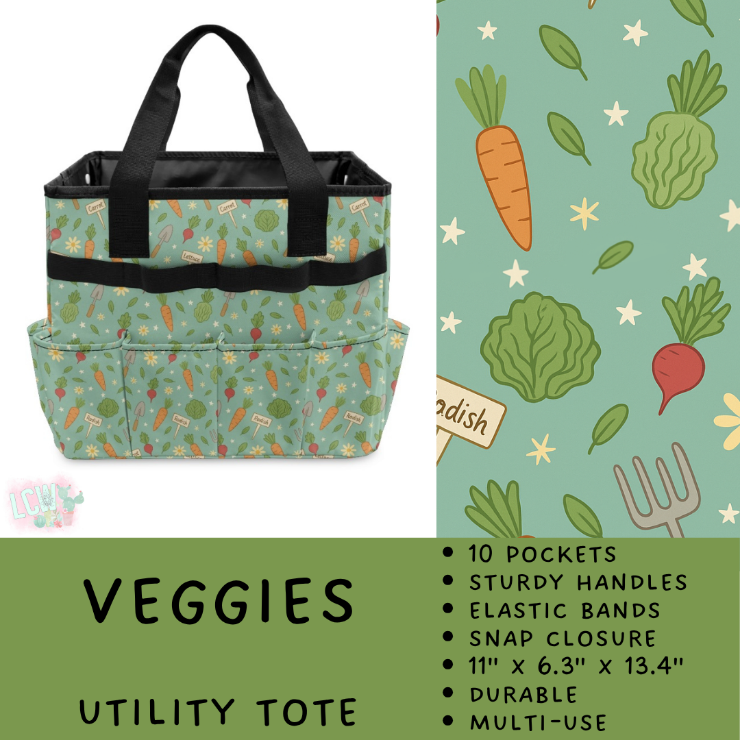 Batch #549 - Utility Tote 2 - Closes 6/29 - ETA late August - Veggies Utility Tote