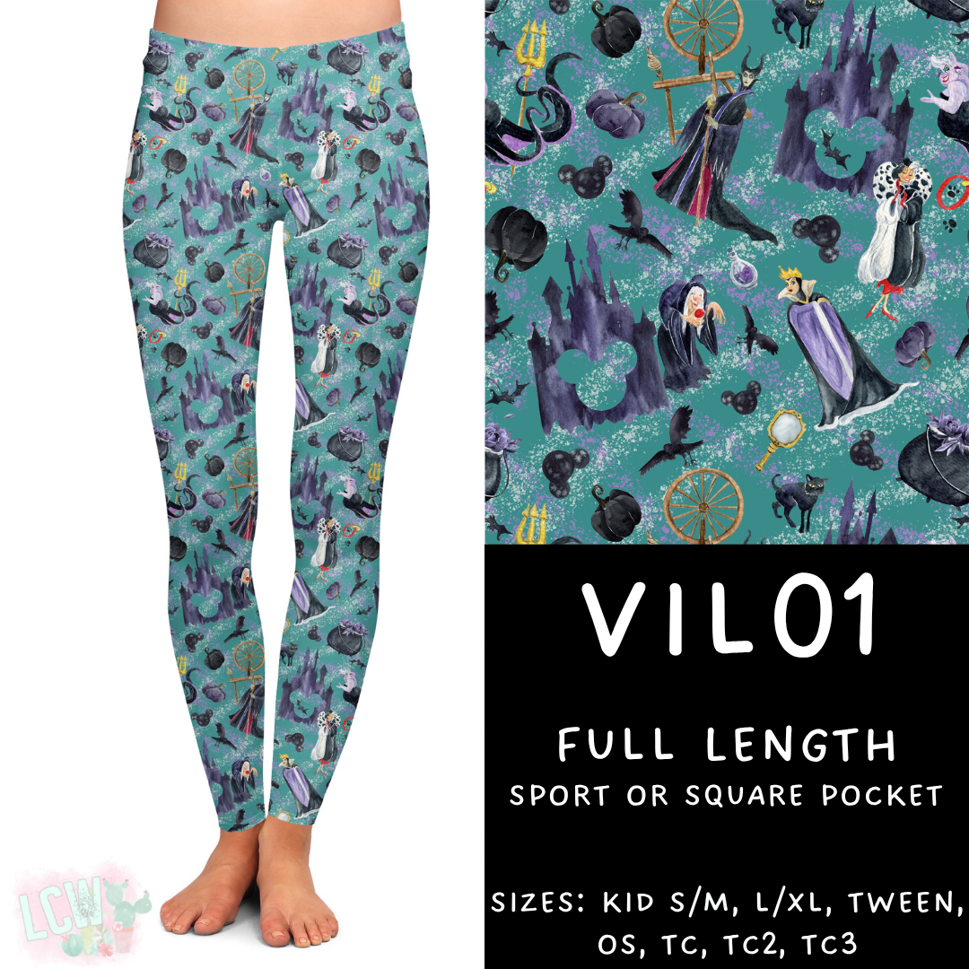 Ready to Ship - Vil01 Full Length Leggings - Sport Pocket TC & TC2