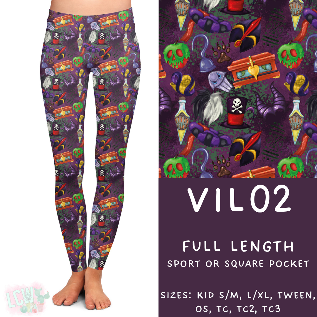 Ready to Ship - Vil02 Full Length Leggings - Square Pocket TC2
