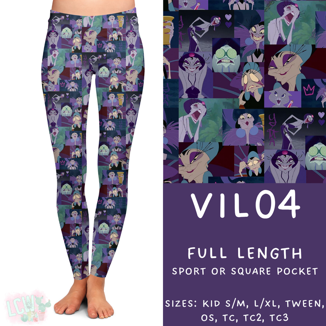 Ready to Ship - Vil04 Full Length Leggings - Square Pocket TC