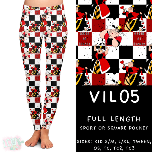 Ready to Ship - Vil05 Full Length Leggings - Sport Pocket OS