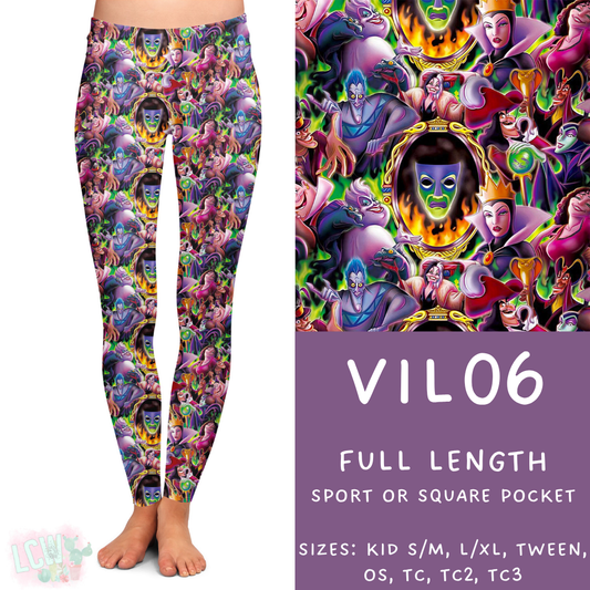 Ready to Ship - Vil06 Full Length Leggings - Square Pocket TC2