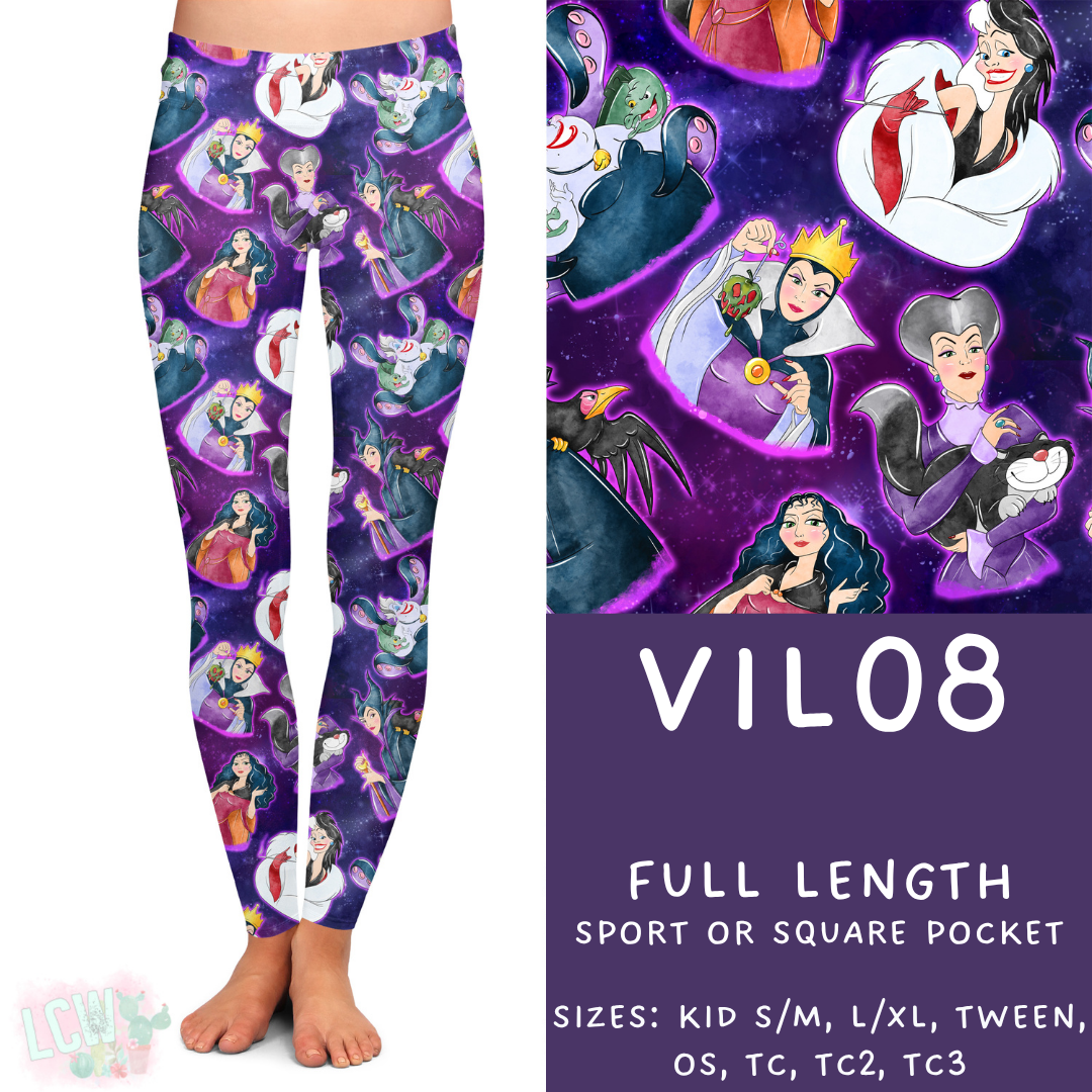 Ready to Ship - Vil08 Full Length Leggings - Sport Pocket TC2 & Square Pocket TC