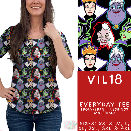 Batch #504 - Villains 3 Collection - Closes 3/16 - ETA mid May - Vil18 Everyday Tee