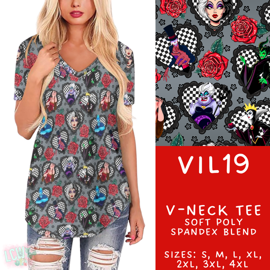 Batch #504 - Villains 3 Collection - Closes 3/16 - ETA mid May - Vil19 V-Neck Tee