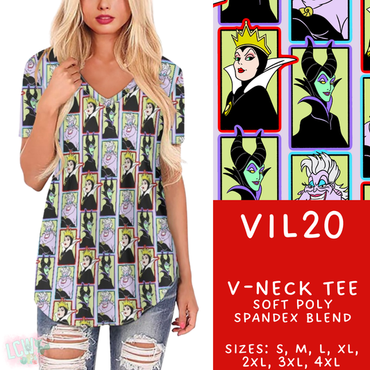 Batch #504 - Villains 3 Collection - Closes 3/16 - ETA mid May - Vil20 V-Neck Tee