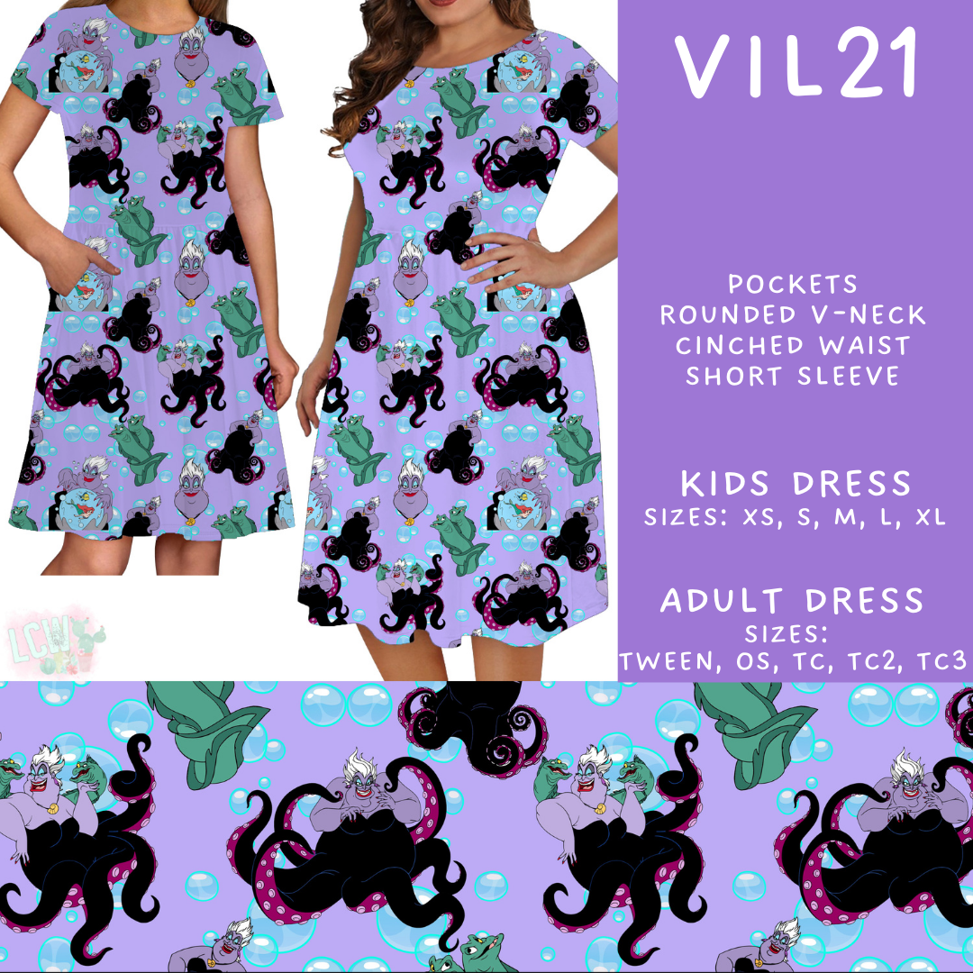 Batch #504 - Villains 3 Collection - Closes 3/16 - ETA mid May - Vil21 Adult & Kids Dresses