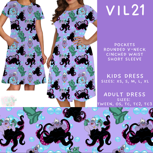 Batch #504 - Villains 3 Collection - Closes 3/16 - ETA mid May - Vil21 Adult & Kids Dresses