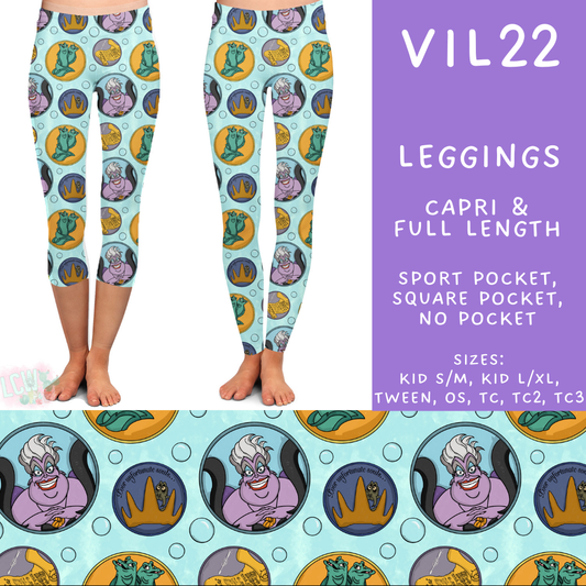 Batch #504 - Villains 3 Collection - Closes 3/16 - ETA mid May - Vil22 Full and Capri Length Leggings