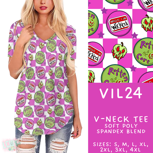 Batch #504 - Villains 3 Collection - Closes 3/16 - ETA mid May - Vil24 V-Neck Tee