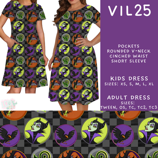 Batch #504 - Villains 3 Collection - Closes 3/16 - ETA mid May - Vil25 Adult & Kids Dresses