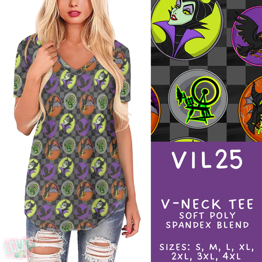 Batch #504 - Villains 3 Collection - Closes 3/16 - ETA mid May - Vil25 V-Neck Tee