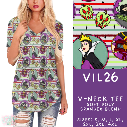 Batch #504 - Villains 3 Collection - Closes 3/16 - ETA mid May - Vil26 V-Neck Tee