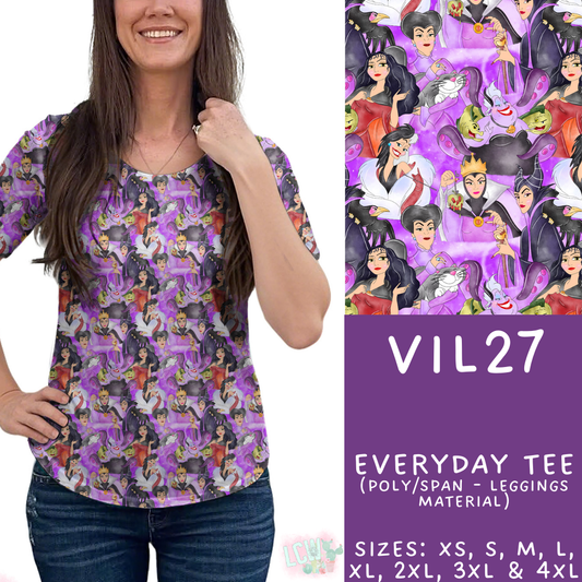 Batch #504 - Villains 3 Collection - Closes 3/16 - ETA mid May - Vil27 Everyday Tee