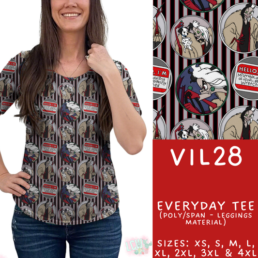 Batch #504 - Villains 3 Collection - Closes 3/16 - ETA mid May - Vil28 Everyday Tee