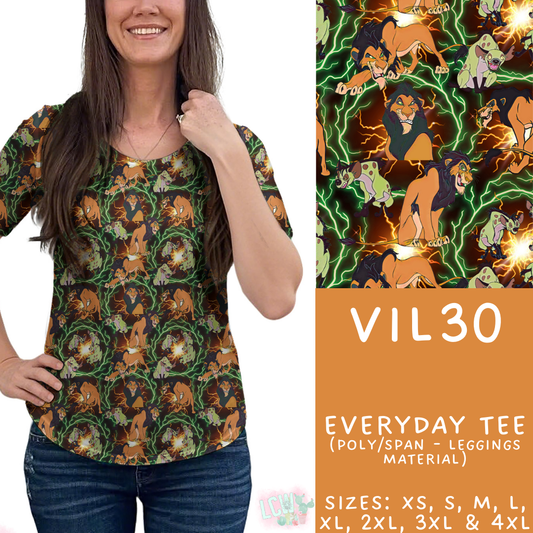 Batch #504 - Villains 3 Collection - Closes 3/16 - ETA mid May - Vil30 Everyday Tee