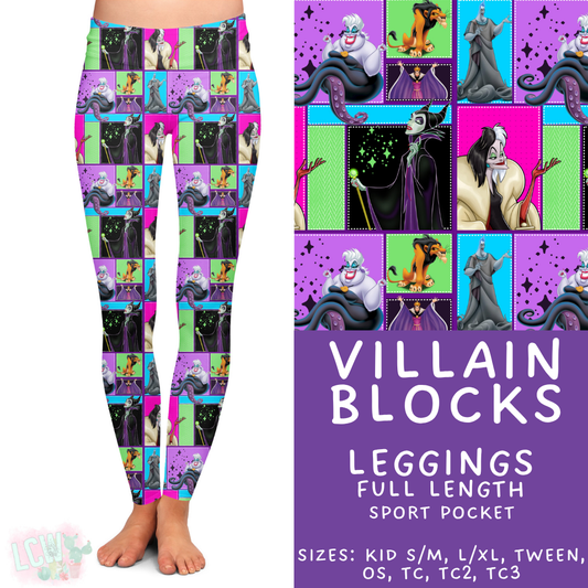 Batch #449 - Magical Faves 15 - Closes 11/19 - ETA early Jan - Villain Blocks Full Length Leggings