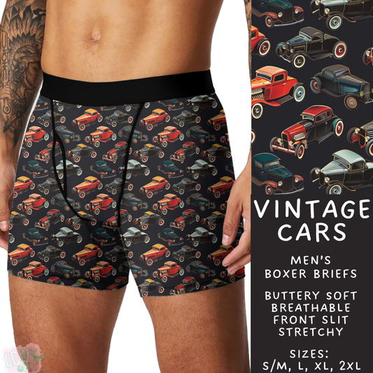 Batch #340 - Comfortable Underwear 4 - Closes 5/16 - ETA early July - Vintage Cars Men's Boxer Briefs
