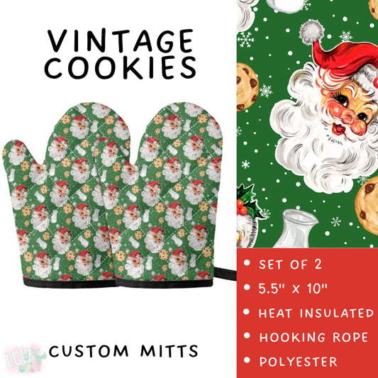 Batch #416 - Baking Spirits Bright 2 - Closes 9/19 - ETA early Nov - Vintage Cookies Oven Mitts