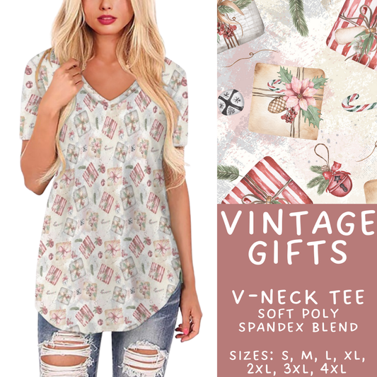 Batch #428 - Christmas Spirit - Closes 10/10 - ETA late Nov - Vintage Gifts V-Neck Tee