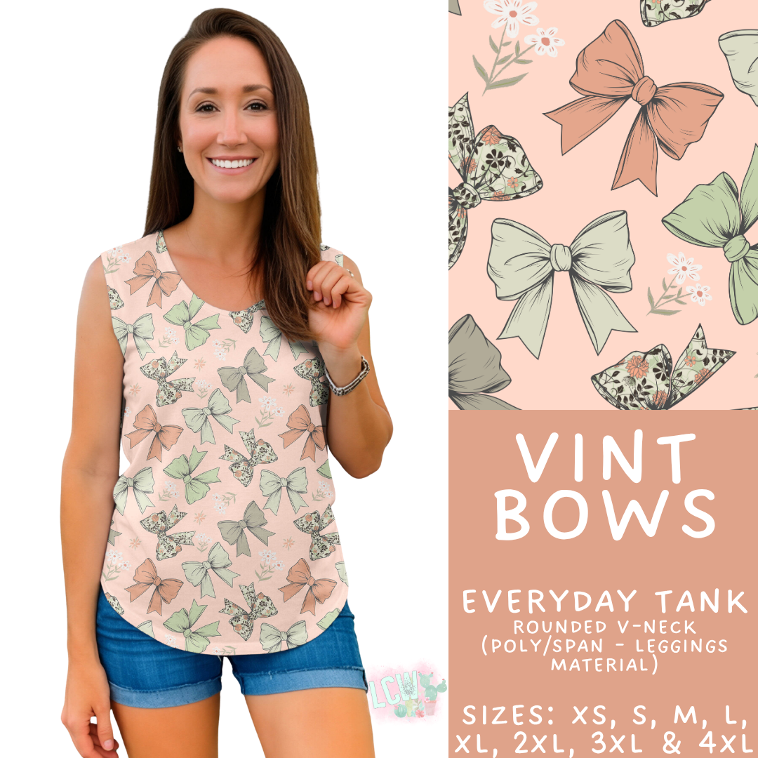 Batch #547 - Set in Style Collection - Closes 6/24 - ETA late August - Vint Bows Everyday Tank