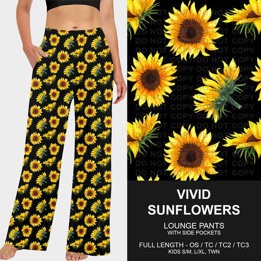 B252 - Preorder Vivid Sunflowers Lounge Pants (Closes 9/21. ETA mid Nov.)