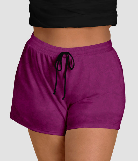 RTS - Very Berry Jogger Shorts with Pockets
