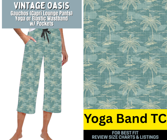 Vintage Oasis Capri Gauchos