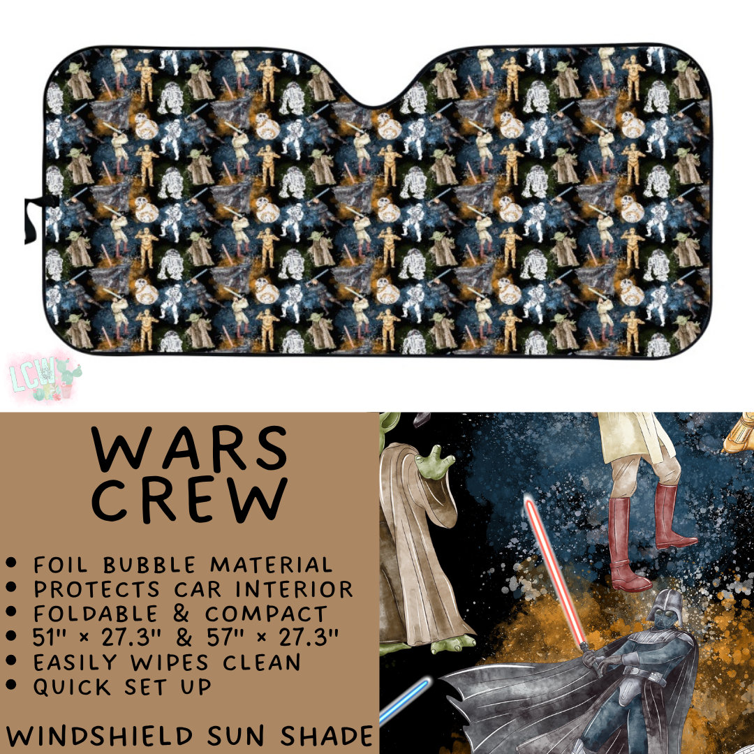 Batch #554 - Car Accessories 3 - Closes 7/10 - ETA early/mid Sept - Wars Crew Windshield Sun Shade