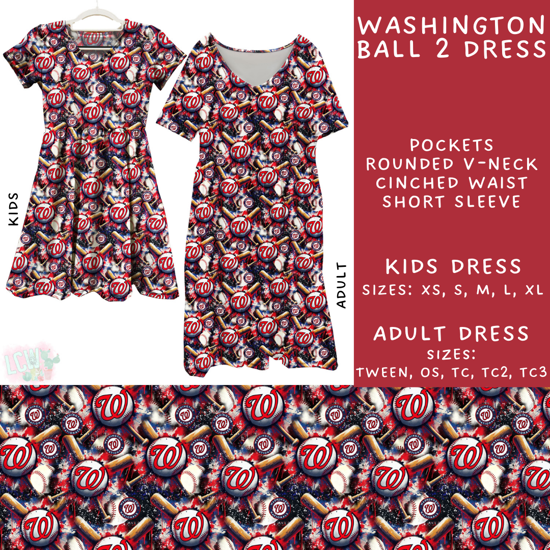 Batch #498 - Strike Out 3 - Closes 3/2 - ETA early May - Washington Ball 2 Adult & Kids Dresses - Alonna's Legging Land