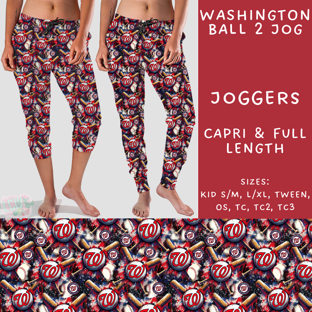 Batch #498 - Strike Out 3 - Closes 3/2 - ETA early May - Washington Ball 2 Full and Capri Length Joggers - Alonna's Legging Land