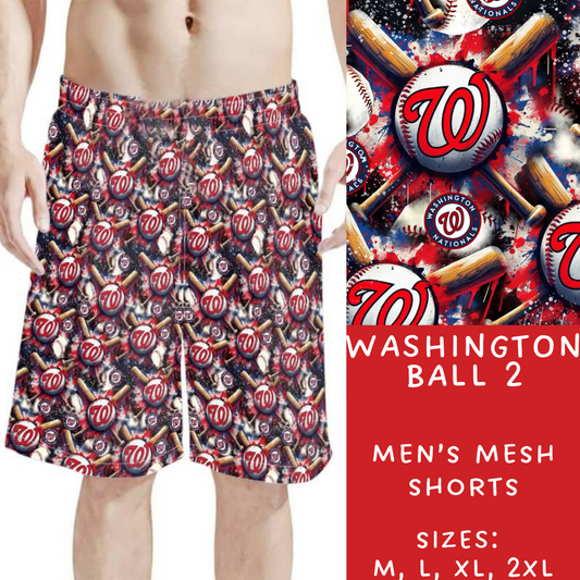 Batch #498 - Strike Out 3 - Closes 3/2 - ETA early May - Washington Ball 2 Men's Shorts