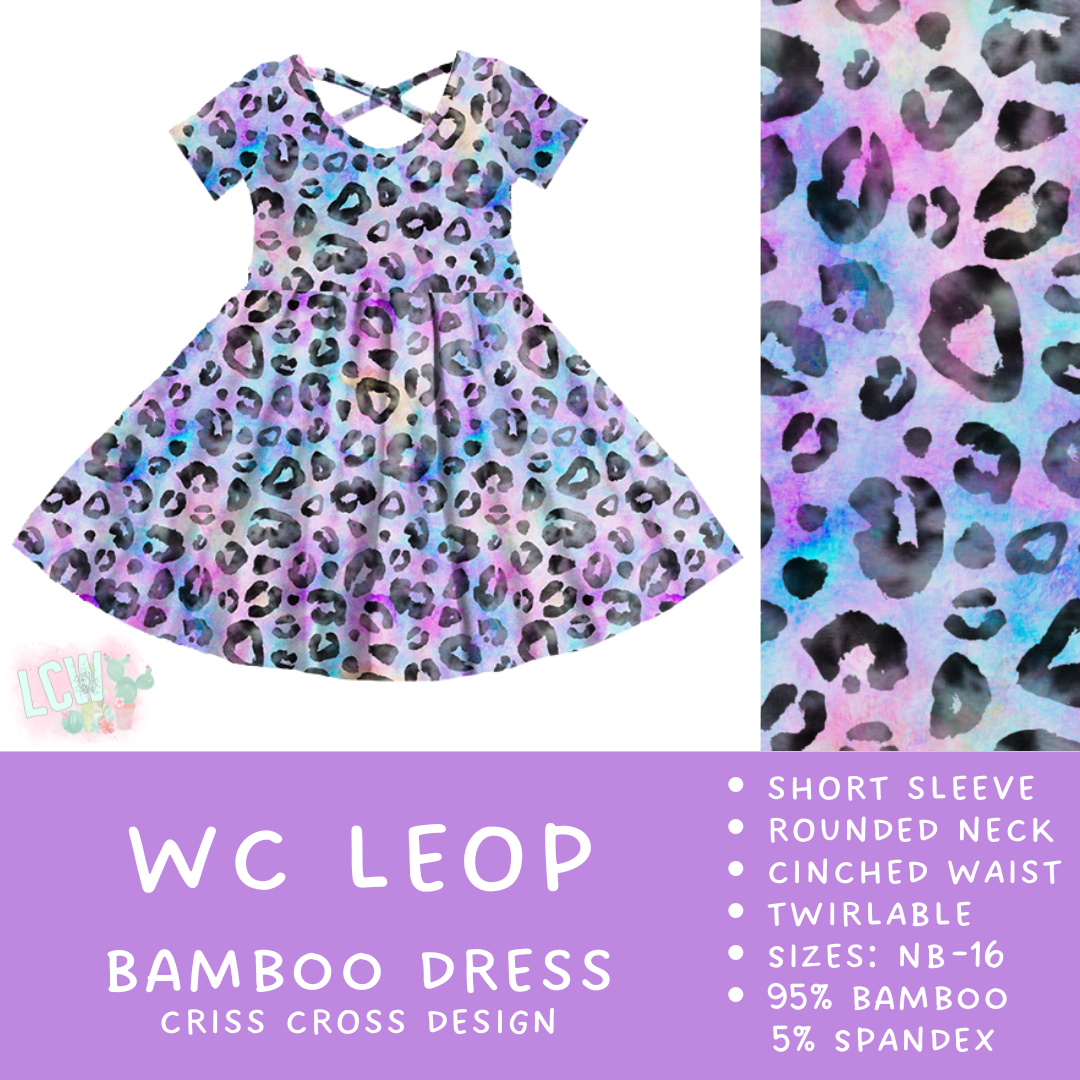 Ready to Ship - WC Leop Criss-Cross Bamboo Dress - 5T