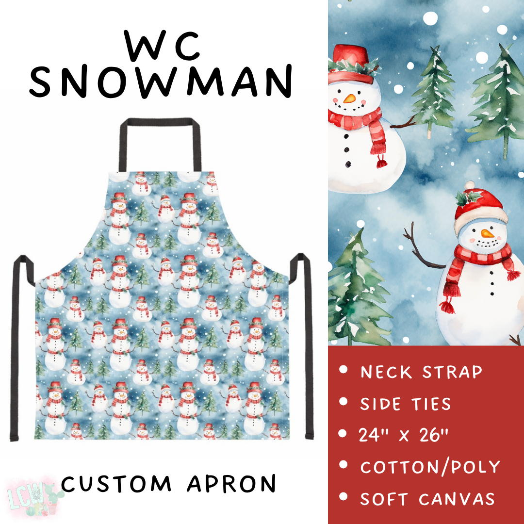 Batch #416 - Baking Spirits Bright 2 - Closes 9/19 - ETA early Nov - WC Snowman Apron
