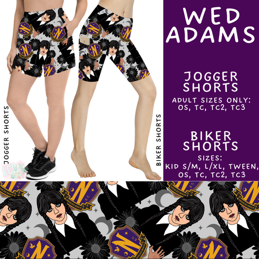 Batch #502 - Show Time - Closes 3/11 - ETA mid May - Wed Adams Biker & Jogger Shorts