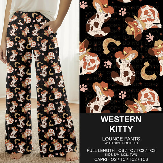 B296 - Preorder Western Kitty Lounge Pants (Closes 6/21. ETA: late Aug.)