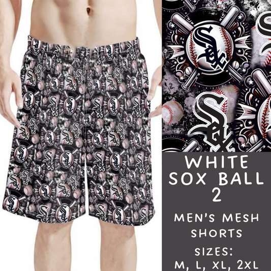 Batch #498 - Strike Out 3 - Closes 3/2 - ETA early May - White Sox Ball 2 Men's Shorts