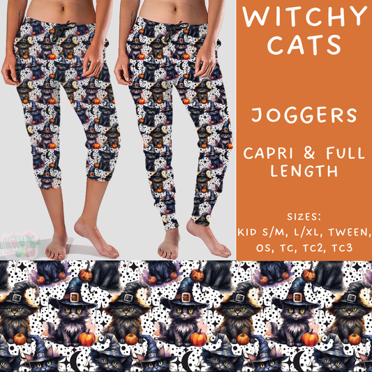 Ready To Ship - Witchy Cats Full Length Joggers - TC