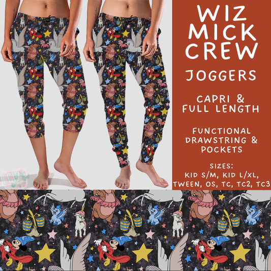 Batch #541 - Magical Faves 21 - Closes 6/10 - ETA mid August - Wiz Mick Crew Full and Capri Length Joggers