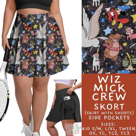 Batch #541 - Magical Faves 21 - Closes 6/10 - ETA mid August - Wiz Mick Crew Skort