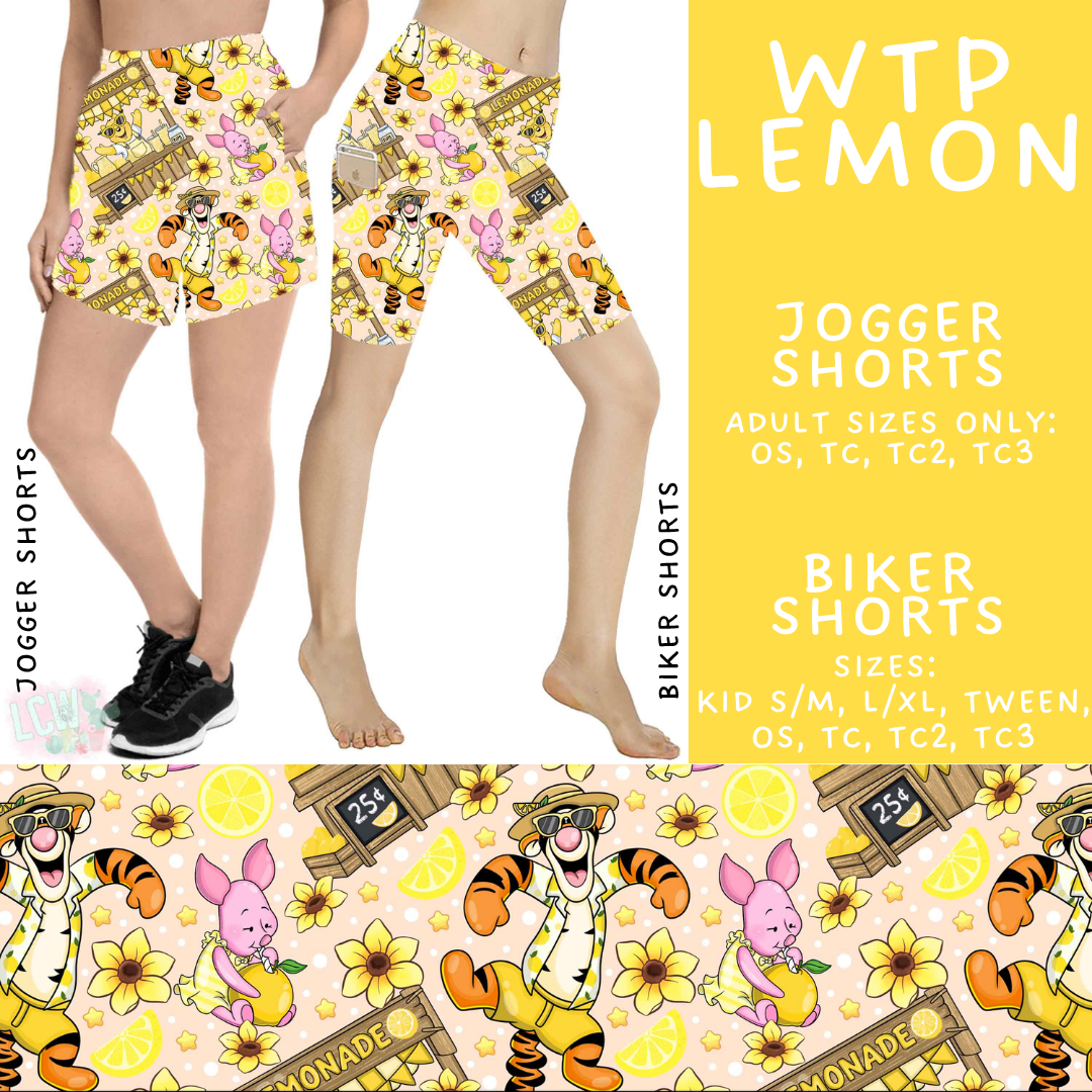 Batch #552 - Magical Faves 22 - Closes 7/6 - ETA early Sept - WTP Lemon Biker & Jogger Shorts