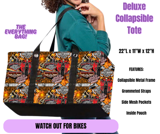 Preorder! Closes 5/19. ETA August. Watch Out For Bikes Collapsible Tote