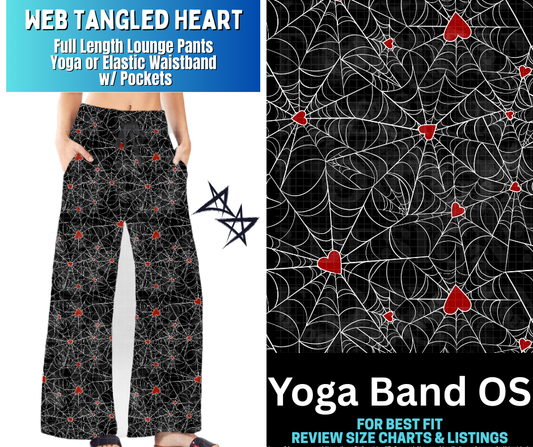 Web Tangled Heart Full Length Lounge Pants - Alonna's Legging Land