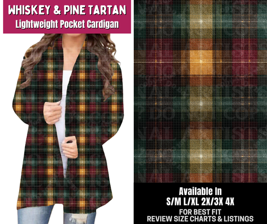 Preorder! Closes 8/6. ETA Nov. Whiskey & Pine Tartan Pocket Cardigan