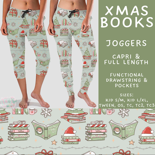 Batch #595 - Christmas Spirit 2 - Closes 10/7 - ETA early Dec - Xmas Books Full and Capri Length Joggers