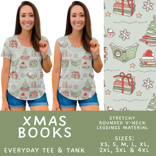 Batch #595 - Christmas Spirit 2 - Closes 10/7 - ETA early Dec - Xmas Books Everyday Tank & Tee