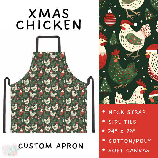 Batch #416 - Baking Spirits Bright 2 - Closes 9/19 - ETA early Nov - Xmas Chicken Apron