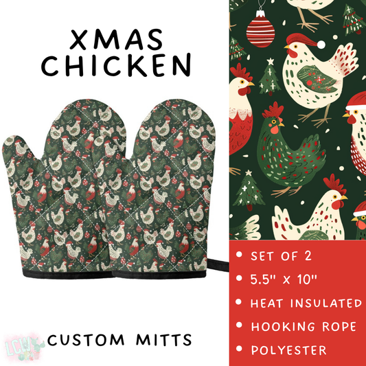 Batch #416 - Baking Spirits Bright 2 - Closes 9/19 - ETA early Nov - Xmas Chicken Oven Mitts
