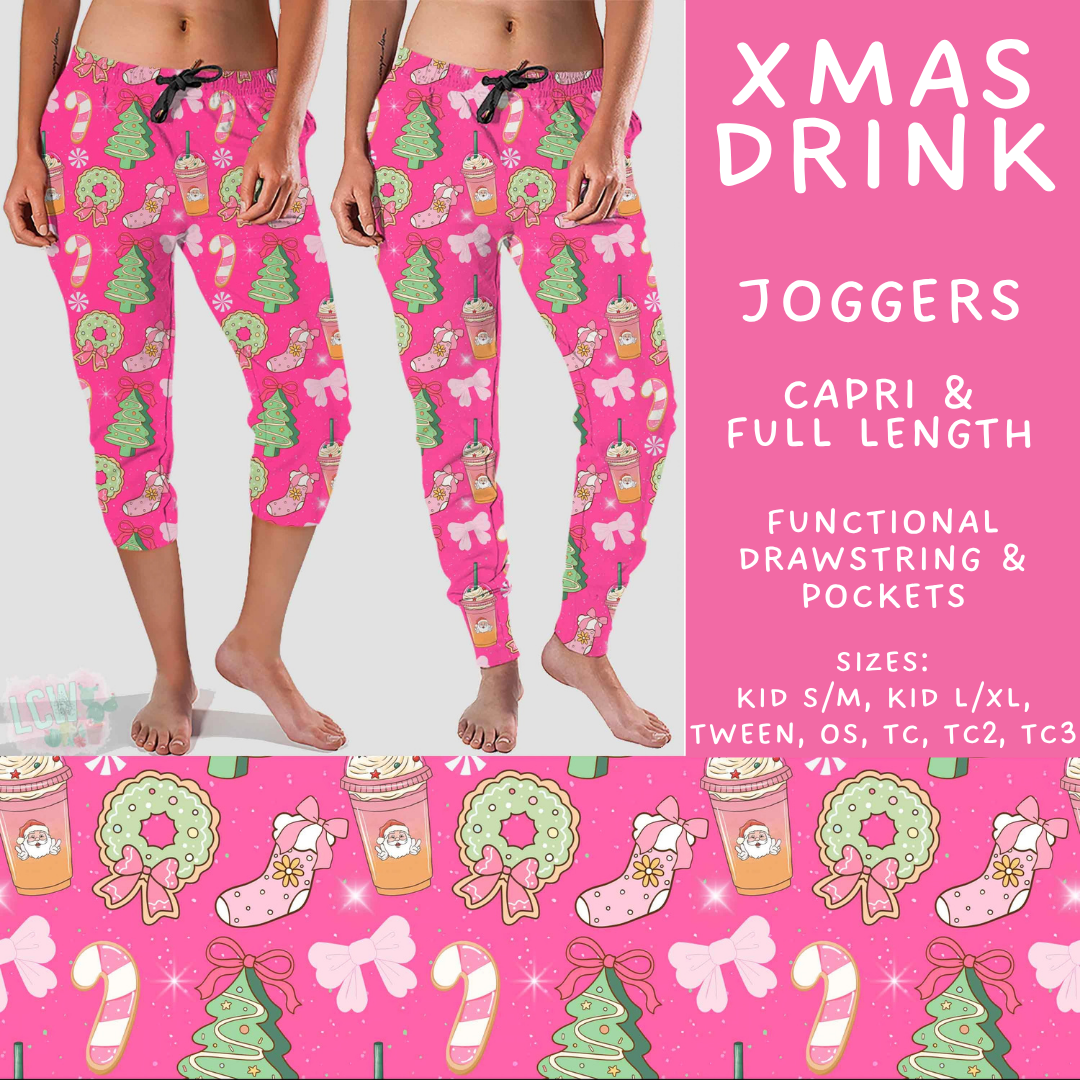 Batch #600 - Jingle all the Way 2 - Closes 10/19 - ETA early/mid Dec - Xmas Drink Full and Capri Length Joggers